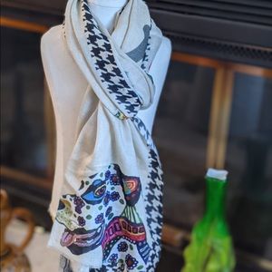 CASHMERE SCARF/WRAP FOR ANIMAL LOVERS